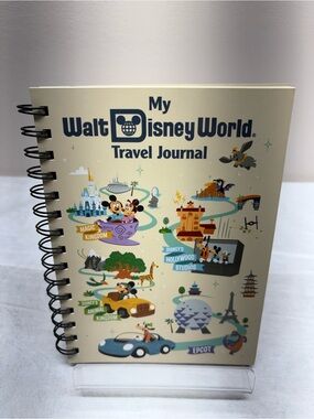 Walt Disney World Travel Journal - Cream with Multicolor Graphics Video Included
